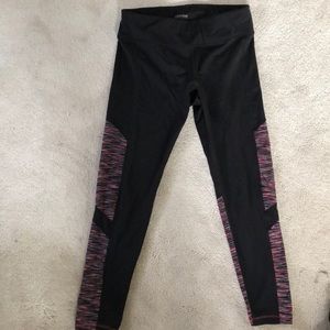 Black and rainbow leggings